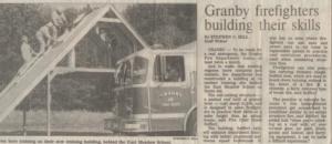Granby Firefighters Building their Skills